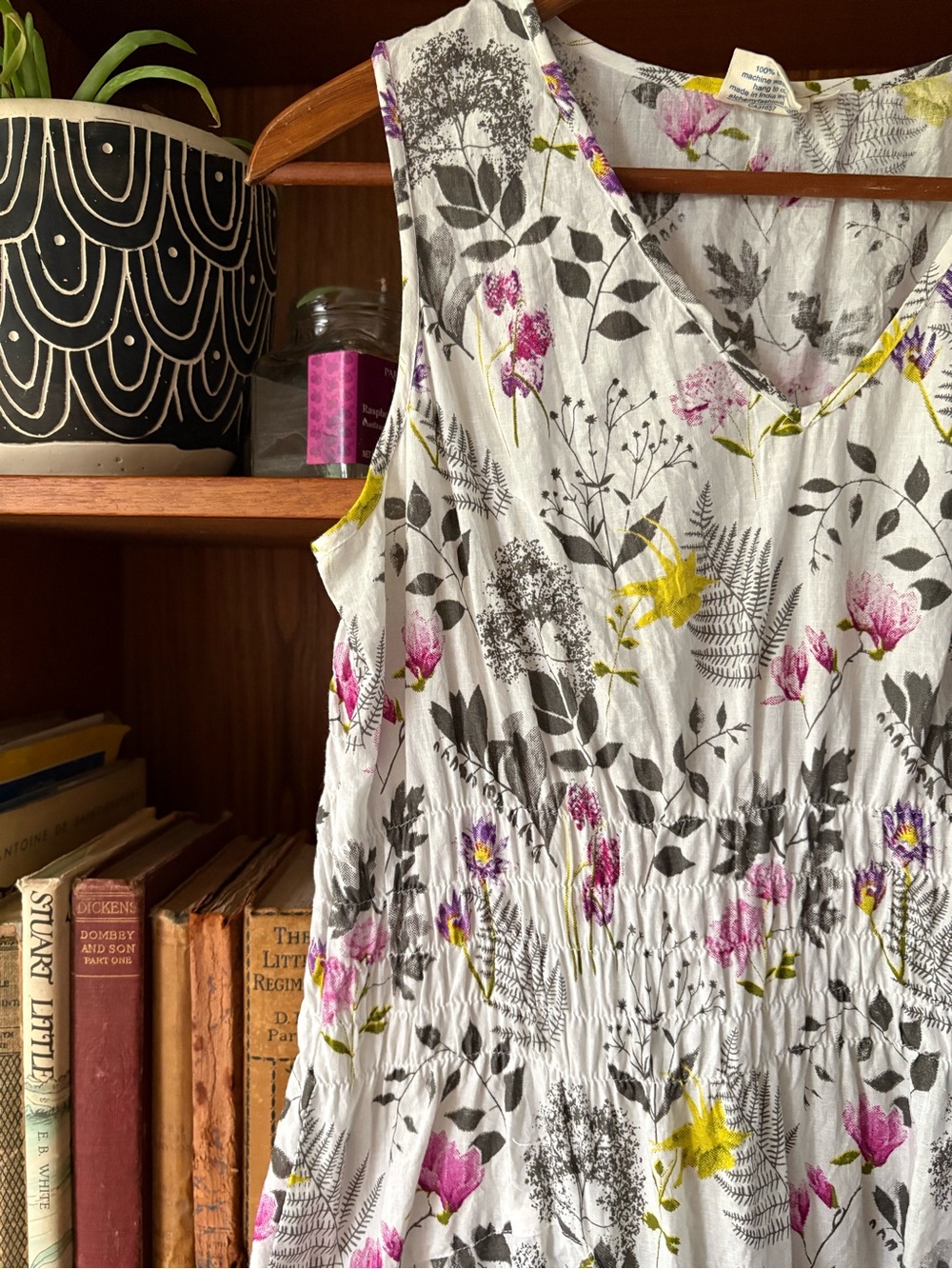 CottageCore Floral Cotton Ethical Dress S